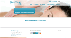 Desktop Screenshot of blueoceanspa.com